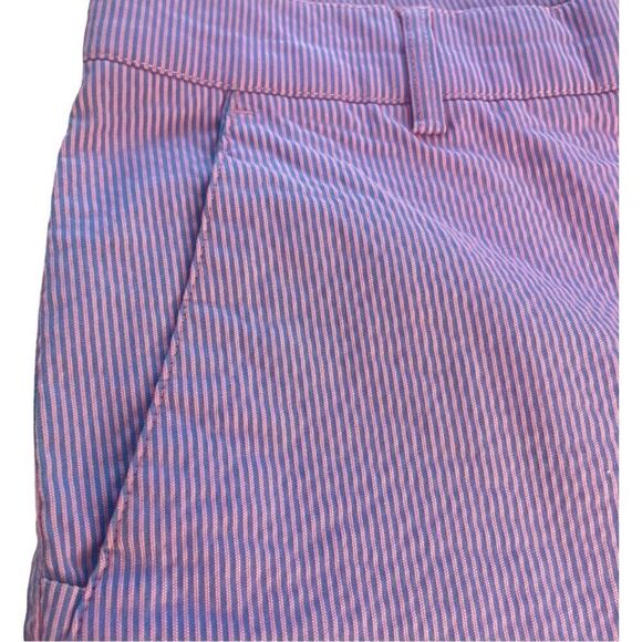 Dunning Golf Everbest Pinstripe Seersucker Flat Front Golf Shorts - Picture 6 of 11